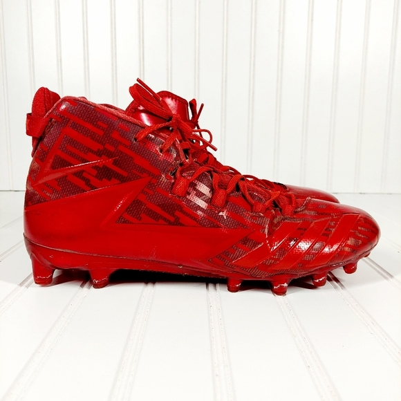 Adidas Freak Red Slip On Lace Up Football Cleats A127 - Picture 6 of 13